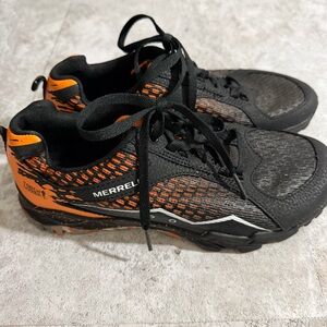 Merrell Black and Orange Trail Shoes Tough Mudder 4.5 M  Women's 6 Hiking Gorp